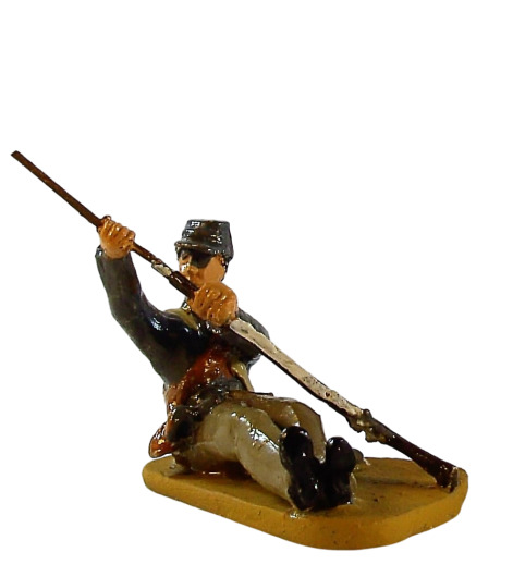 seated wounded soldier, loading