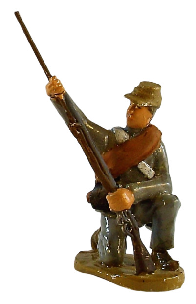 Kneeling soldier, loading